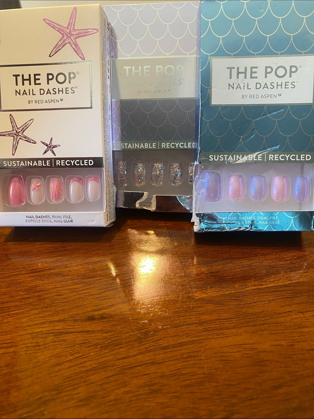 Nail Dashes, 3 sets. Brand new in boxes.